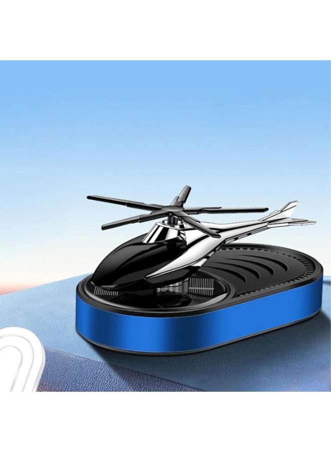 Earss Helicopter Solar Car Air Freshener – Solar-Powered Airplane Car Fragrance Diffuser & Essential Oil Aromatherapy – Interior Decoration Accessories for Fresh and Pleasant Car Environment - Image 2
