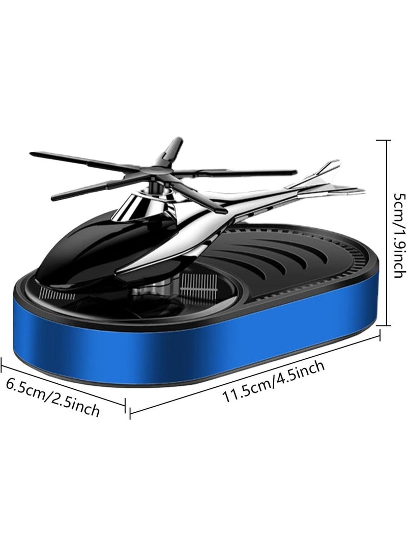 Earss Helicopter Solar Car Air Freshener – Solar-Powered Airplane Car Fragrance Diffuser & Essential Oil Aromatherapy – Interior Decoration Accessories for Fresh and Pleasant Car Environment - Image 3