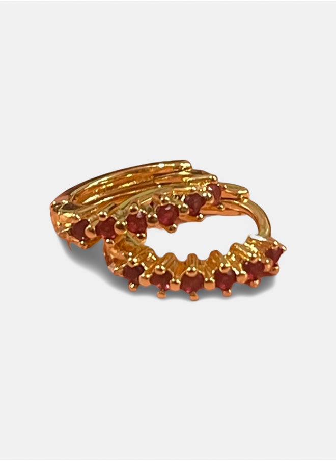 Urban Jewel Dainty Stones Hoop 2.0  - Image 2