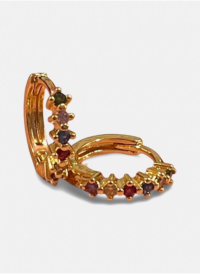 Urban Jewel Dainty Stones Hoop 2.0  - Image 3