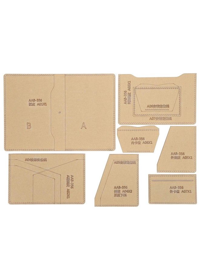 GLOGLOW Wallet Making Template Clear Acrylic Template Leather Passport Bag Card Holder Making Stencil Kit For Diy Leather Craft Tool  - Image 2
