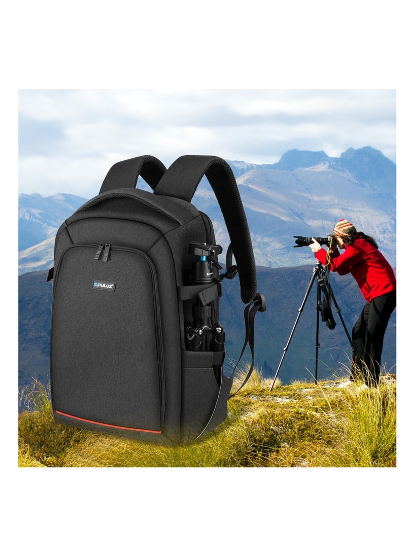 PULUZ - Waterproof Camera Bag Case Travel DSLR Camera Backpack for SLR DSLR, Lenses, Accessories Backpack Laptop Tablet Backpack Compatible for Sony/Canon/Nikon Camera and Lens Tripod Accessories - Image 1