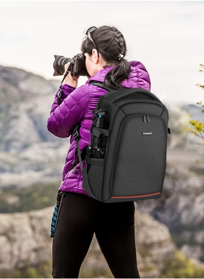PULUZ - Waterproof Camera Bag Case Travel DSLR Camera Backpack for SLR DSLR, Lenses, Accessories Backpack Laptop Tablet Backpack Compatible for Sony/Canon/Nikon Camera and Lens Tripod Accessories - Image 1