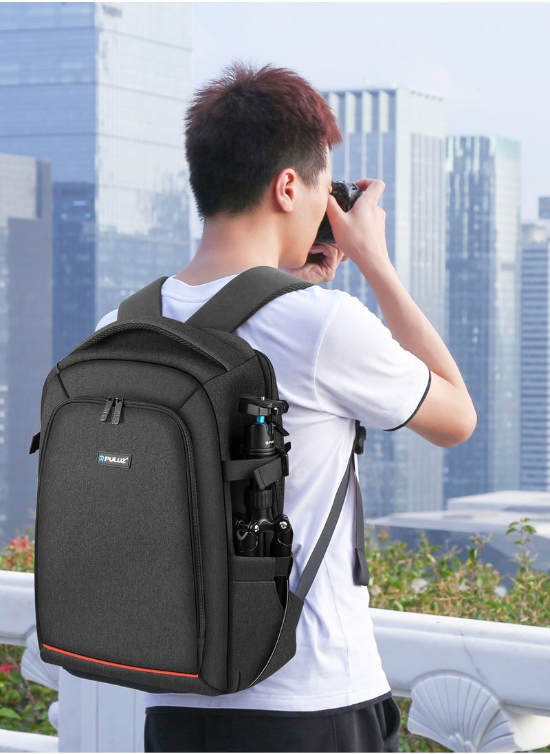 PULUZ - Waterproof Camera Bag Case Travel DSLR Camera Backpack for SLR DSLR, Lenses, Accessories Backpack Laptop Tablet Backpack Compatible for Sony/Canon/Nikon Camera and Lens Tripod Accessories - Image 1