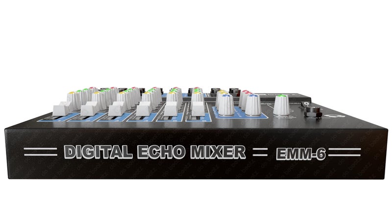 da.beatz. DaBeatz 6-Channel Stereo Echo DJ Sound Mixer for Parties, Stage Effects, Weddings, Diwali Giving Your Occasion an Impressive Output. (Black) - Image 4