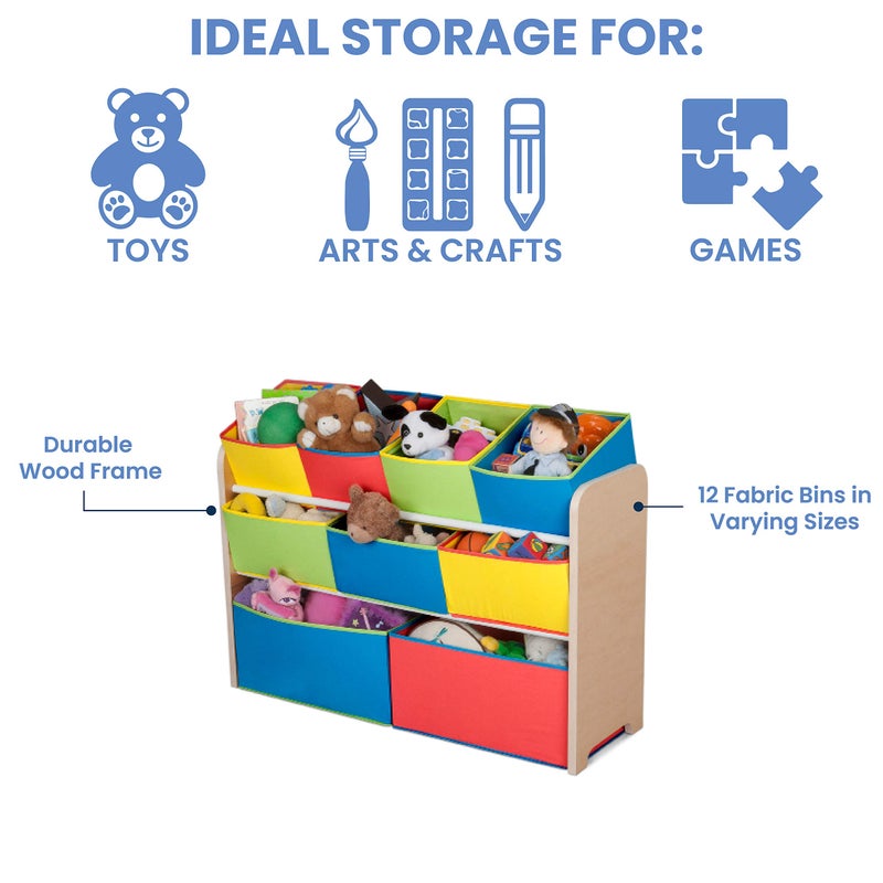 Delta CHILDREN Delta Multi-Color Deluxe Toy Organizer with Storage Bins - Image 4