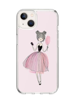 Classic Clear Case for Apple iPhone 14 Hybrid Soft Case Flexible Edges Anti Drop TPU PC Gel Thin Transparent Cover [ Designed for Apple iPhone 14 ] - Lost in Music Full Print