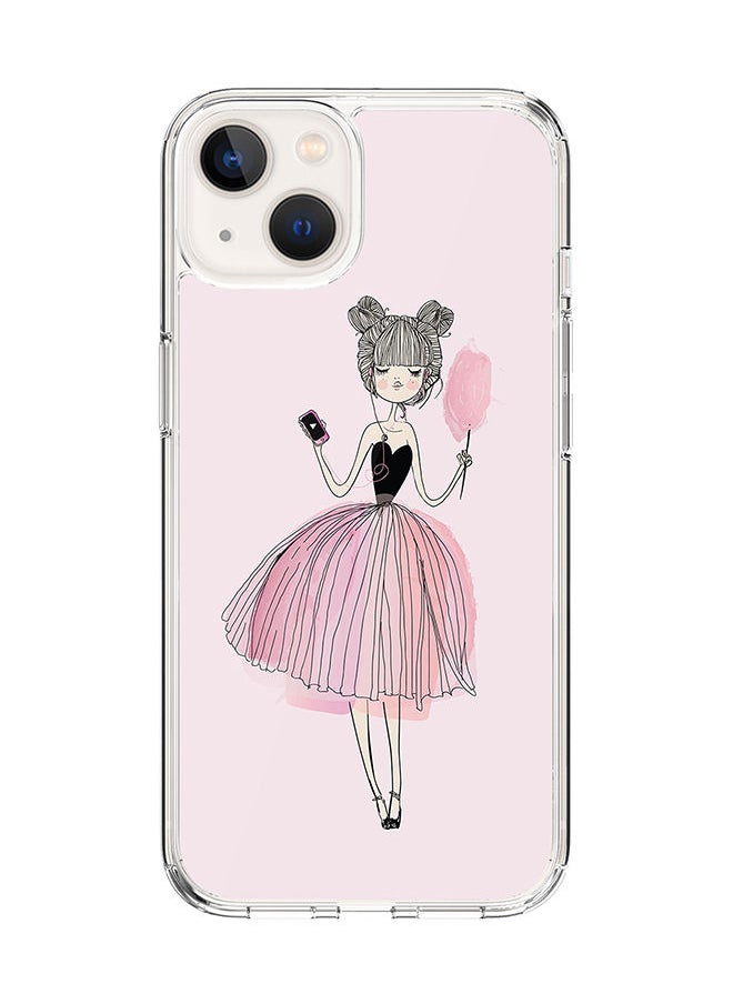 Stylizedd - Classic Clear Case for Apple iPhone 14 Hybrid Soft Case Flexible Edges Anti Drop TPU PC Gel Thin Transparent Cover [ Designed for Apple iPhone 14 ] - Lost in Music Full Print - Image 1