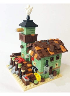 Brick Loot Brick Loot Fishing Village Store House Building Set, 427 Pieces, STEM Architecture Toys Kit Bait & Tackle Store, Birthday Gift for Boys, Girls & Adults Ages 6+, Compatible with Lego & Major Brands  - Image 2