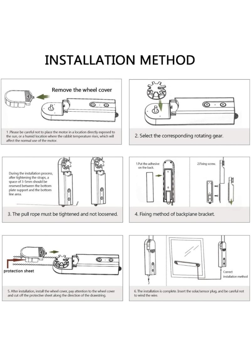 JiaFeng Electric Roller Blinds, Roman Curtain with Light Sense, Automatic Motor  - Image 4