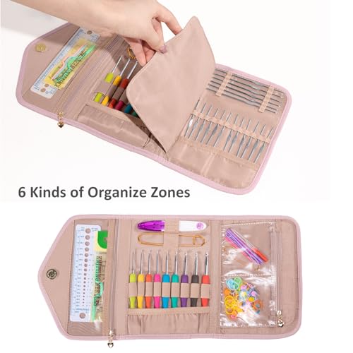 MYBAGZING Crochet Hook Case - Foldable Organizer - Knitting & Crochet Supplies Accessory - Image 2