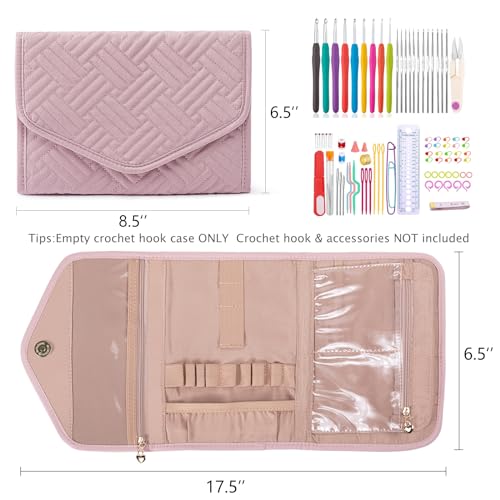 MYBAGZING Crochet Hook Case - Foldable Organizer - Knitting & Crochet Supplies Accessory - Image 3