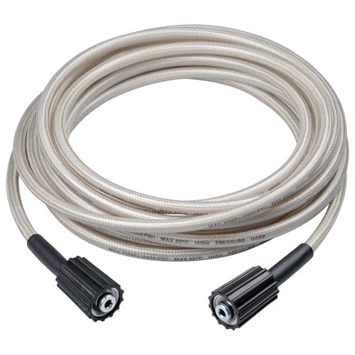 Fenkabs 25FT Pressure Washer Hose Replacement Compatible with Greenworks Model 5200402 High Pressure Hose for Greenworks Electric Power Washers 14 Inch Quick Connect - Image 1