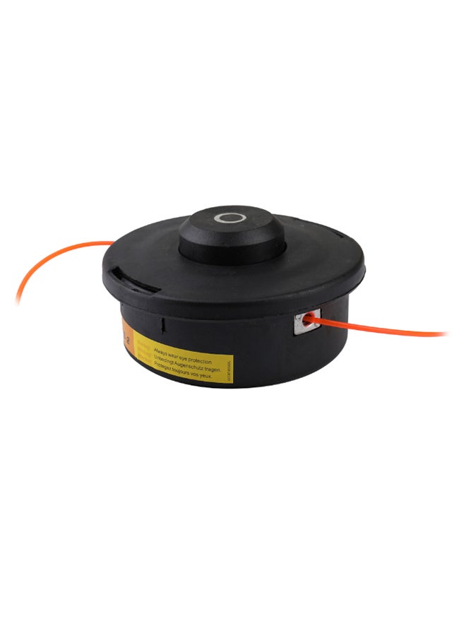 Generic Grass Strimmer Lawn Mower Trimmer Top With Rope Black/Orange  - Image 1