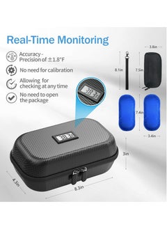 Meiyilan Insuli*n Cooler Travel Case, Refrigerated Medicin*e Travel Case with Temperature Display, Diabetes Travel Case with Wrist Strap & 2 Reusable Ice Packs, Gift For Daily and Trip  - Image 5