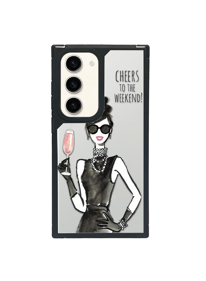 اس-توب جراب لهاتف Samsung Galaxy S23 5G بنمط فني إبداعي وغطاء كامل للهاتف - Image 1