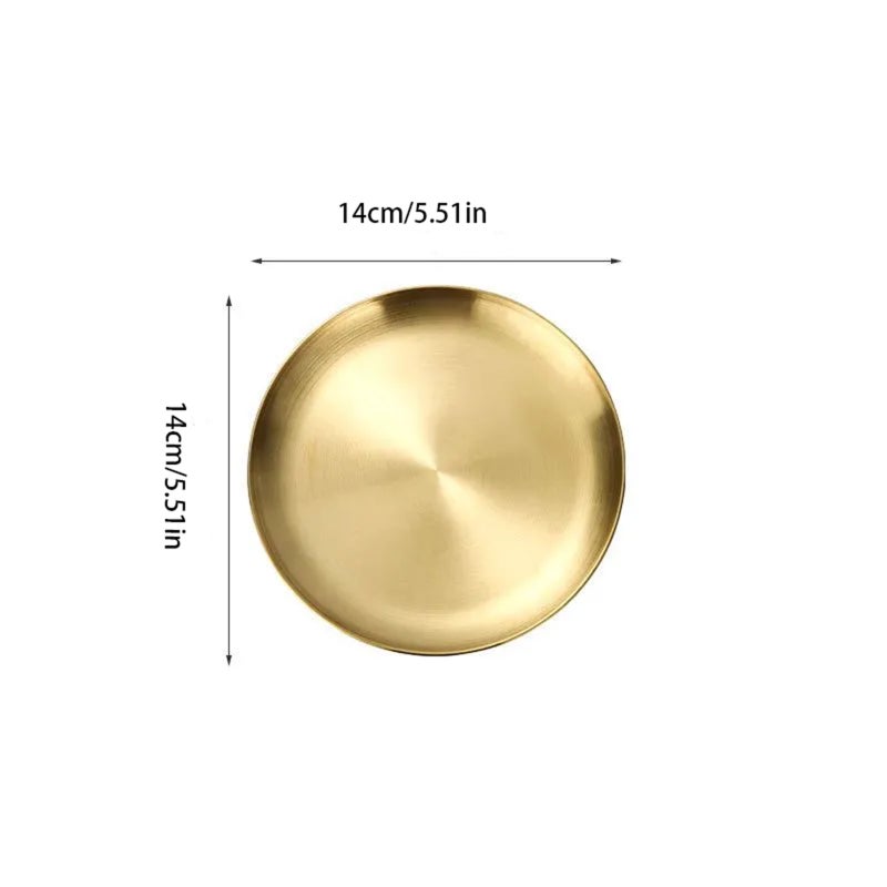 Stainless Steel Serving Plate 14cm - Image 4