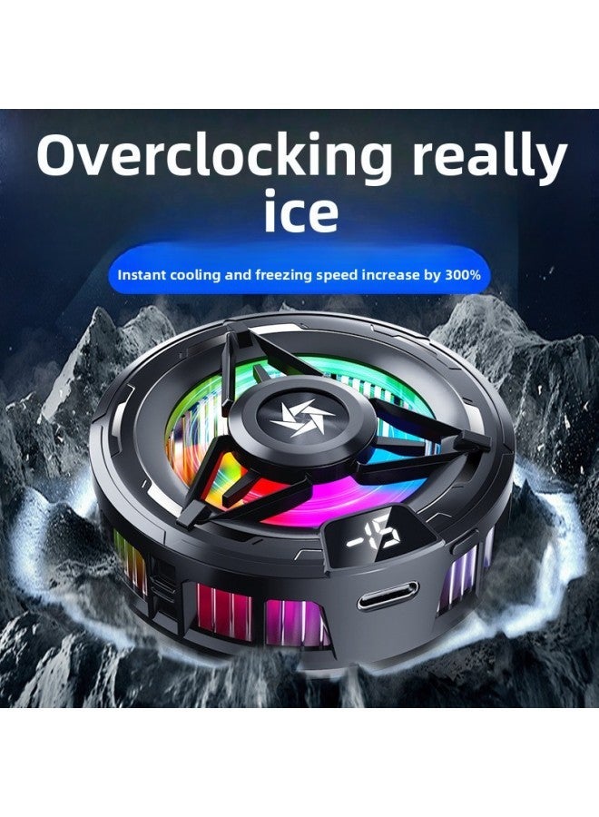 SL59 Mobile Phone Radiator Magnetic Semiconductor Refrigeration Digital Display Icing Cooling Artifact Back Clip Two Gears-Color:Sl59 Style Regular +  - Image 2