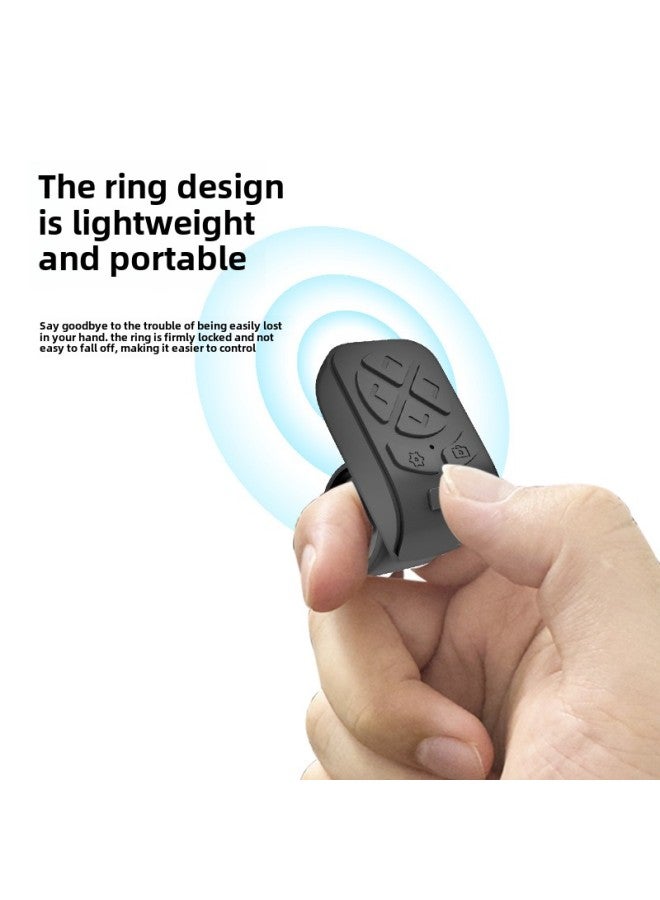 Ring Bluetooth Ring Remote Control Phablet Camera Control Self-timer Page Turning Smart Video Remote Control-Color:Ring White (pearl Bag + Manual + Data Cable)  - Image 3