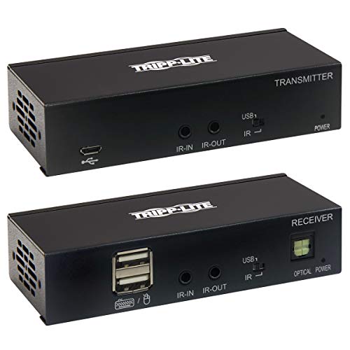 Tripp Lite HDMI Over Cat6 Extender Kit w KVM Support 4K60Hz USB/IR PoC TAA (B127A-1A1-BHBH) - Image 1