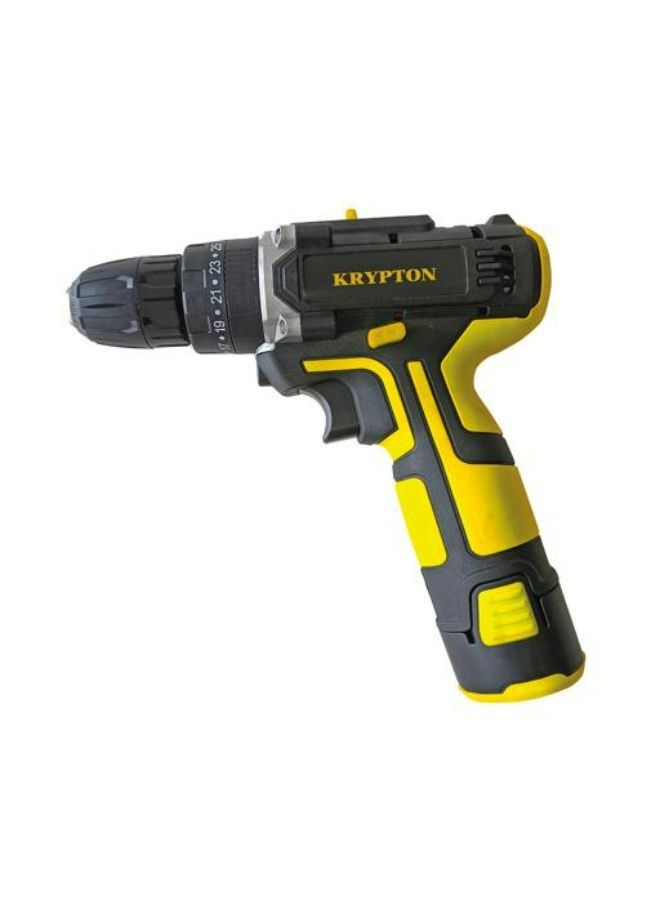 KRYPTON 12V Li-Ion Percussion Drill with 2-Speed Gearbox, 10mm Chuck, 0–1100 RPM, Ergonomic Pistol Grip, 2 Batteries & Charger – Ideal for Wood, Metal, Concrete - Image 1