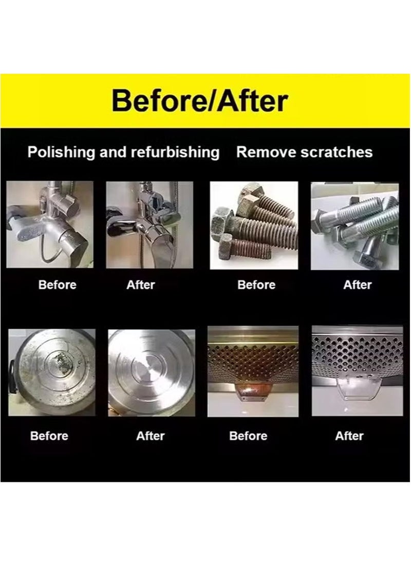 Autosol 3 Piece Metal Polish Set，Multi Purpose Metal Cleaner，Quickly Cleans Sterling Silver，Brass，and Stainless Steel，Removes Grime and Rust，Polishes Chrome Plated Silverware (75ml + 75ml + 75ml) - Image 5