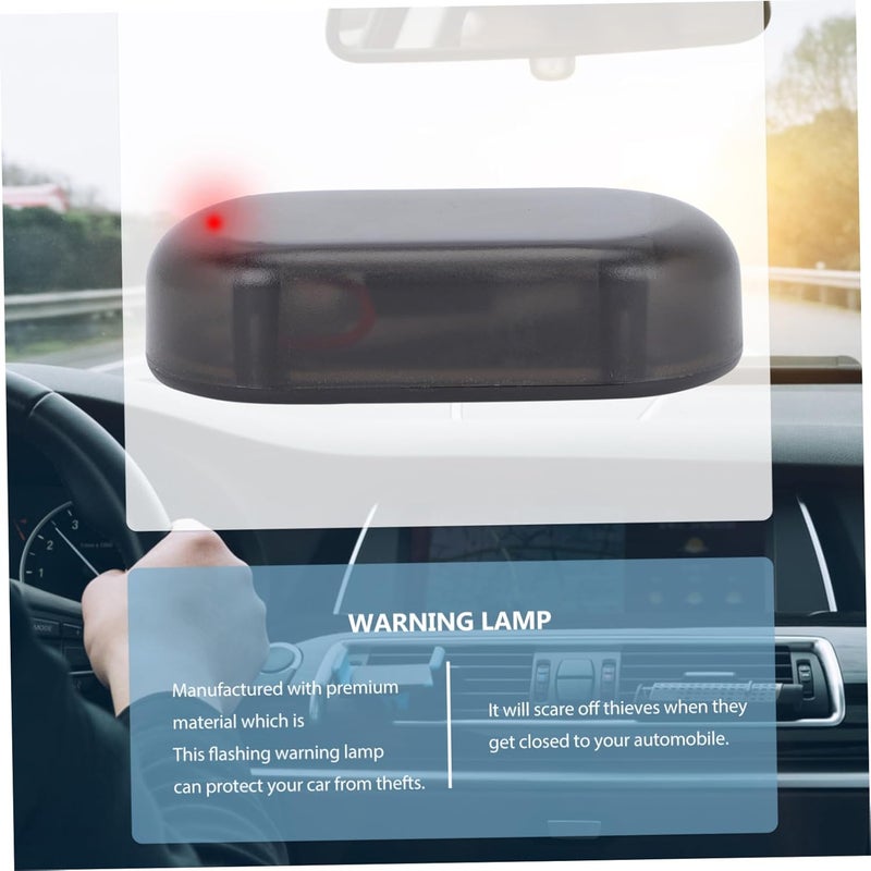ABOOFAN Car Led Light Alarm Solar Powered Warning Lamp for Car Theft Prevention - Image 5