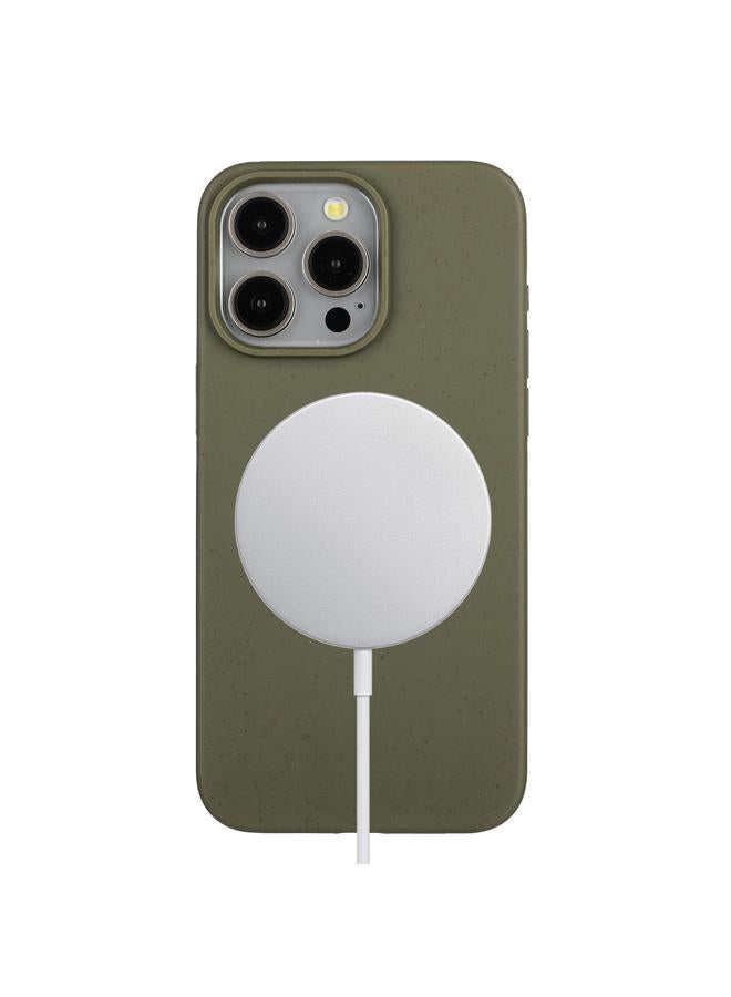 زبون جراب لهاتف iPhone 11 Pro مصنوع من مادة القش المغناطيسية MagSafe من القمح + جراب هاتف TPU - Image 1