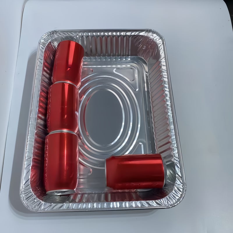 15 Pcs Large Size Aluminum Foil Baking Tray 41cm By 30cm High Temperature Resistant Reusable Lightweight Portable Dishwasher Free For Barbecue Party - Image 4
