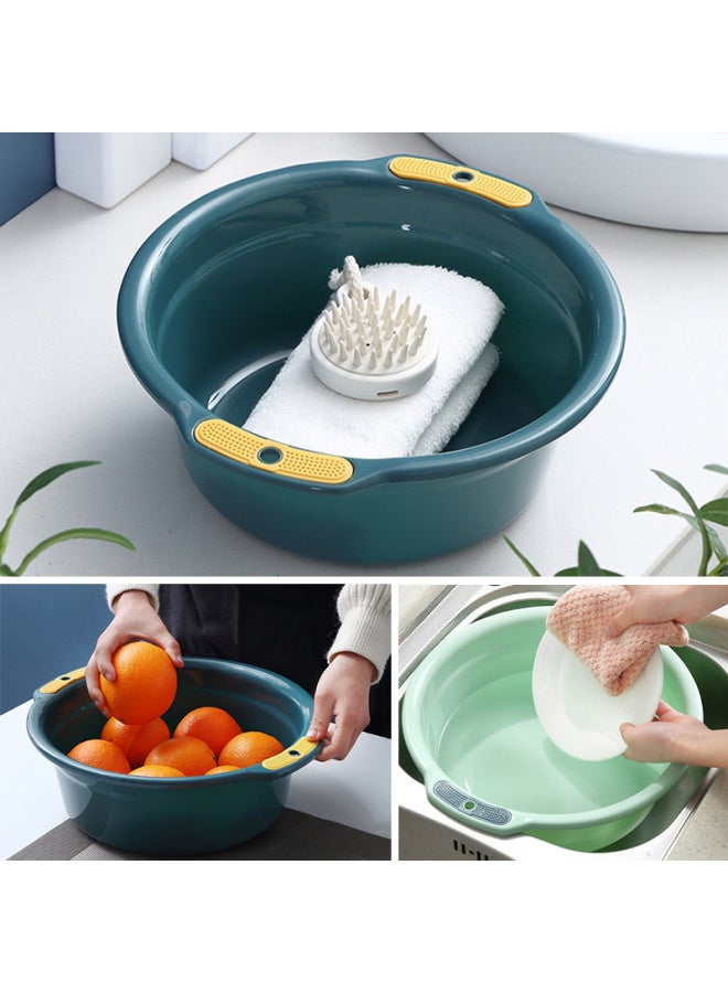 Foojo Double-handled Washbasins, Set Of 3, Thickened, For Student Dormitory, Laundry, And Vegetable Washing (large, Medium, Small Sizes) - Image 4