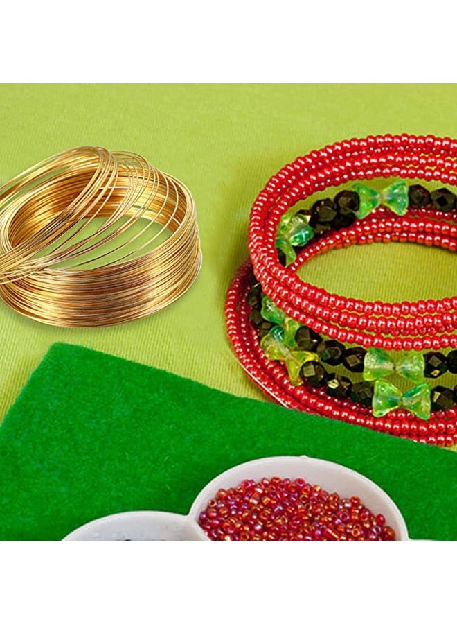 500 Loops Jewelry Wire Memory Beading Wire Steel Memory Wire Cuff Bangle Bracelet for Jewelry Making Supplies Art Creation Bracelet Necklace Diy Crafts Making Jewelry Making Dolls - Image 4