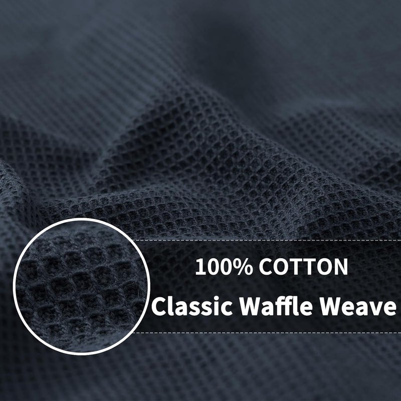 Homaxy 100% Cotton Dish Cloths - Waffle Weave Soft and Absorbent Dish Towels - 12 Pack Quick Dry Dish Rags - 12 x 12 Inches Dishcloths for Kitchen Washing Dishes - Multiple Colour - Image 2