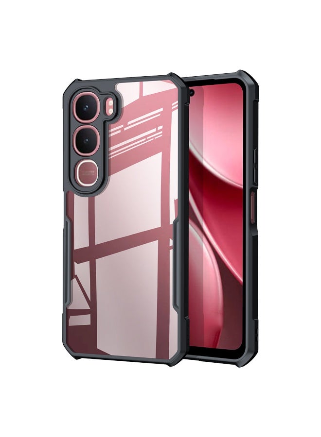 ثلاثة نمور for vivo Y31 5G Case, رقيقة للغاية خفيفة الوزن, ناعمة TPU المضادة, أكريليك واضح غطاء الخلفي vivo Y31 5G, أسود - Image 1