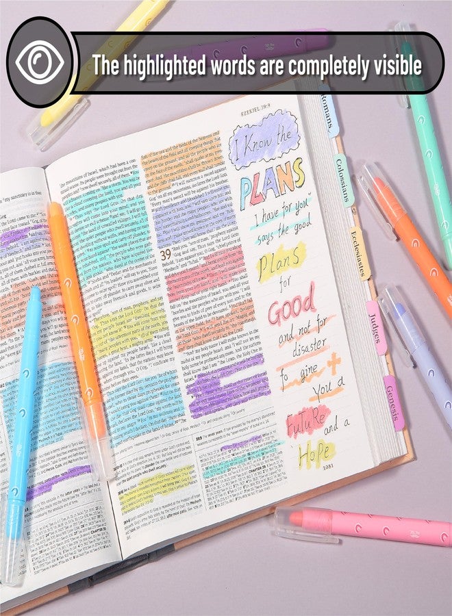 Mr. Pen- Gel Highlighters, 8 Pack Assorted Colors, Cute Bible Highlighters No Bleed - Image 5