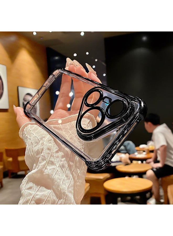 Neyaa Transparent Ultra-thin Airbag Anti-drop Wear-resistant Anti-fingerprint Simple Men And Women Style Phone Case For Huawei Pura80pro Pura80pro+ Full Cover Lens Protection Case - Elegant Bl - Image 1