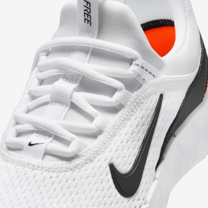 Nike White Kids' Free Ride Shoes  | Best Price UAE