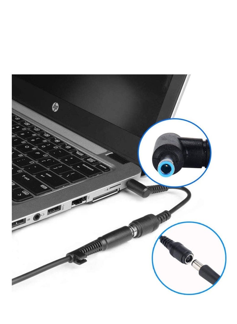 إن تك NTECH 2-Pack Connector for HP Charger / Adaptor Tip (7.4x5.0mm to 4.5x3.0mm) Tip Converter HP Stream Specter / Pavilion / Envy / Elite-book / Split / Chromebook Power Cord - أسود - Image 3