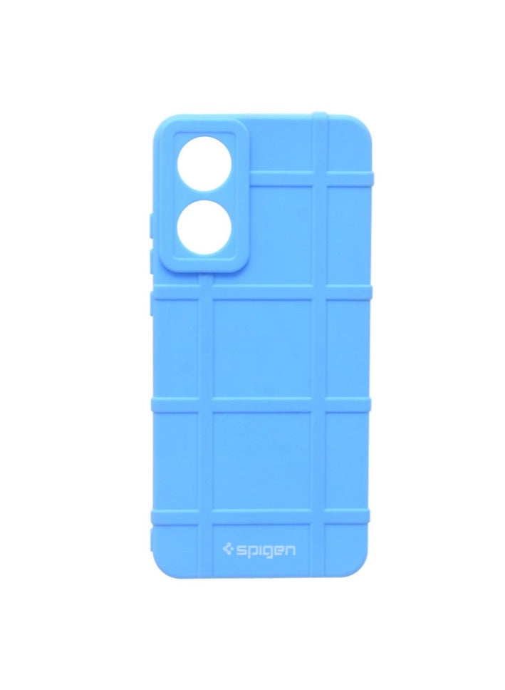 Spigen Silicone Back Phone Protection Cover For Oppo A78 - Blue - Image 1