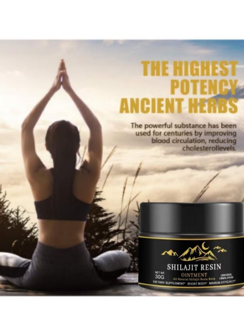BIYODE - Shilajit Pure Himalayan Organic Shilajit Resin - Himalayan Shilajit Supplement- Maximum Potency and Pure Shilajit for Men Gold Grade Natural Shilajit with 85+ Trace Minerals and Fulvic Acid - 30g - Image 1