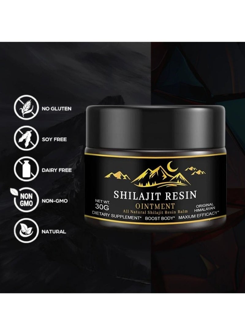 BIYODE - Shilajit Pure Himalayan Organic Shilajit Resin - Himalayan Shilajit Supplement- Maximum Potency and Pure Shilajit for Men Gold Grade Natural Shilajit with 85+ Trace Minerals and Fulvic Acid - 30g - Image 1