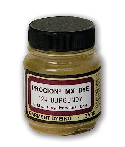 Jacquard Procion MX Tie Dye Powder Burgundy 2/3 Ounce Jar for Fabric and Clothing | Permanent and Washfast - Image 1