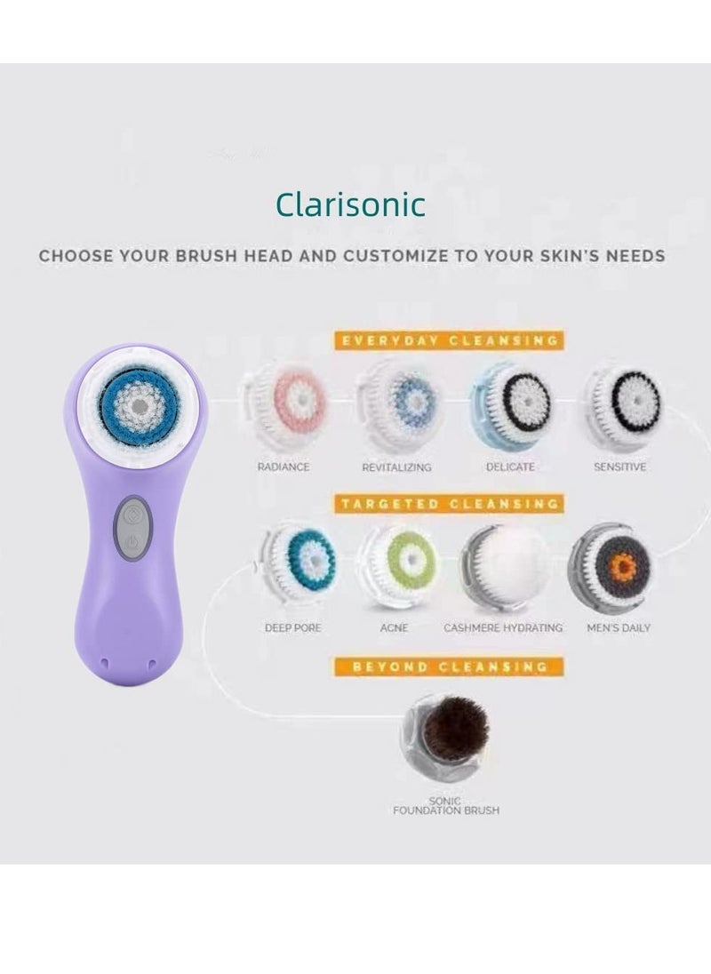 Clarisonic - Clarisonic Luxe Cashmere Facial Cleansing Brush Head Replacement | Compatible with Mia 1, Mia 2, Mia Fit, Alpha Fit, Smart Profile Uplift and Alpha Fit X (2Count) - Image 1