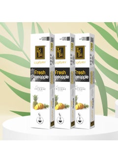 Zed Black Zed Black Luxury Fresh Pineapple Premium Incense Sticks Pack of 3 Agarbatti Stick Nature Inspired Fragrances for Puja, Meditation, Refreshing Ambience - Free 1 N Matchbox Inside  - Image 2
