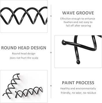 MAXQUU 25 Pieces Of Spiral Design Hair Clips Hair Accessories Spiral Pins Rotating Hair Clips Diy Hairpins Suitable For Various Hair Styles - Image 3