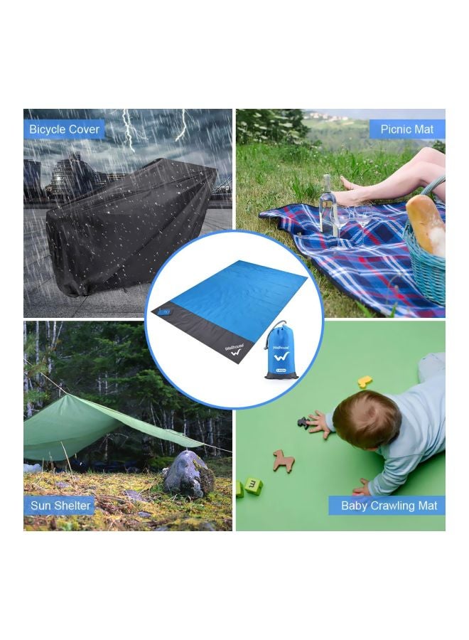 Wellhouse 6-Piece Portable Picnic Mat And Peg Set 1.4x2meter - Image 5