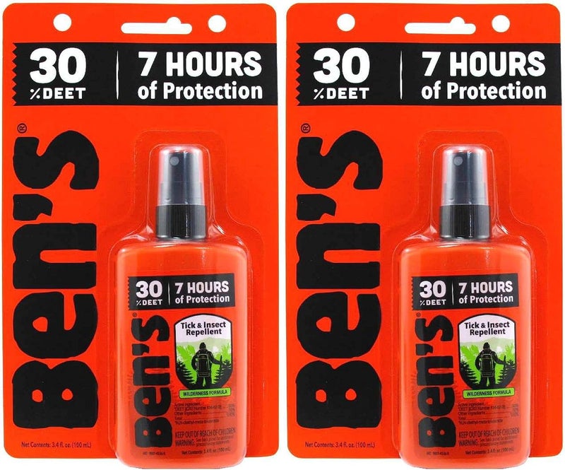 Ben's Tick & Insect Repellent 30% Deet, Orange, 3.4 Ounce (2 Pack) - Image 2