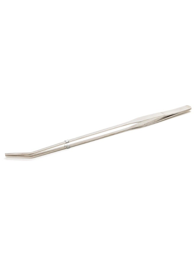 Aquael Stainless Steel Curved Aquarium Plant Tweezers - 27cm - Image 2