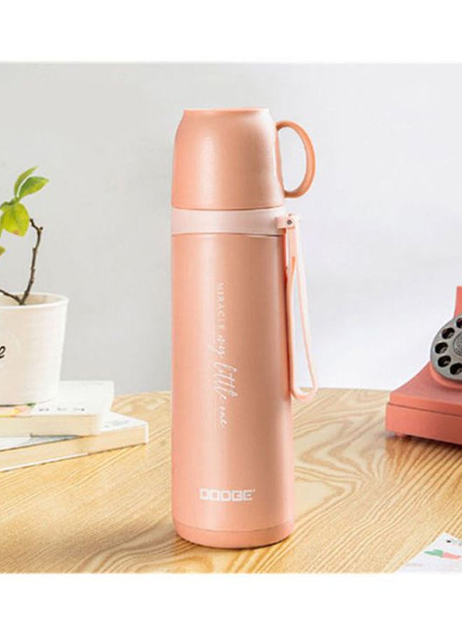 بيوينتي زجاجة ماء ذات سعة كبيرة بخاصية حفظ درجة الحرارة وردي - Image 2