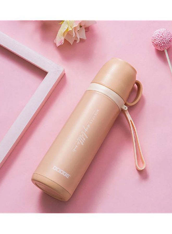 بيوينتي زجاجة ماء ذات سعة كبيرة بخاصية حفظ درجة الحرارة وردي - Image 3