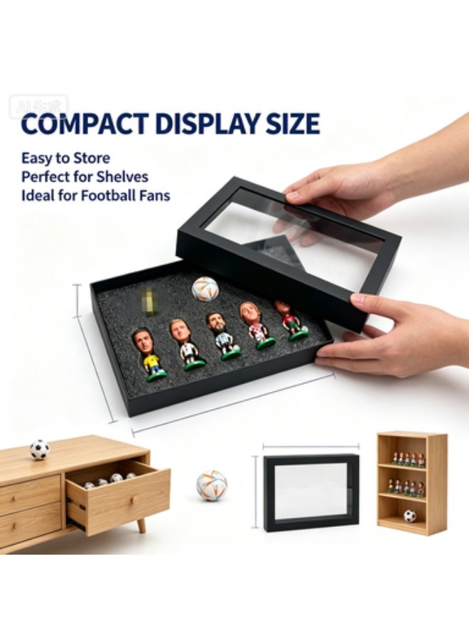 World Cup Football Star Figurine Set - Messi, Ronaldo, Yamal Collectible Mini Figures with Display Box - Image 3